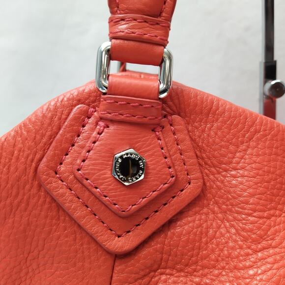 Marc by Marc Jacobs Classic Q Scarlet Red Leather Double Handles Shoulder Bag - Picture 4 of 16